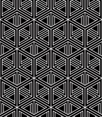 Tek renkli soyut geometrik seamless modeli