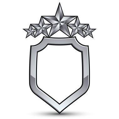 Beş pentagonal yıldız şenlikli amblemi