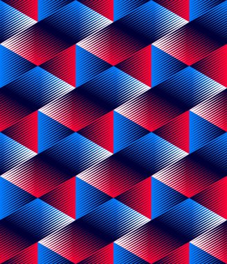 Hayali sürekli renkli desen