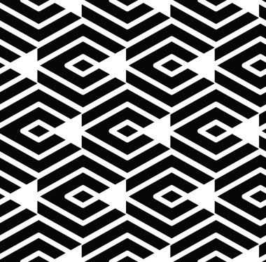 Tek renkli soyut geometrik seamless modeli.