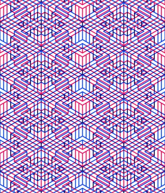 Sonsuz renkli simetrik desen