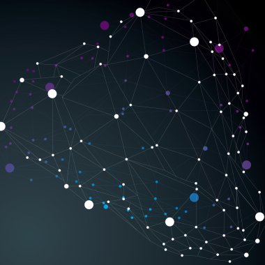 Satırları fileli geometrik poligonal yapısı