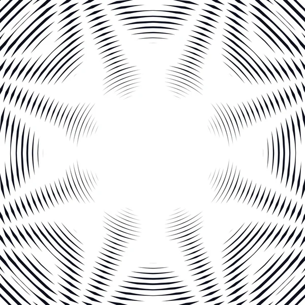 Abstrakt linierter Hintergrund, optische Täuschung — Stockvektor