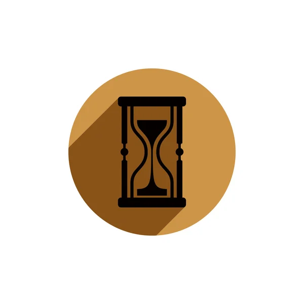 Klasik kum-cam illüstrasyon, antika kum saati bir c yerleştirilir — Stok Vektör