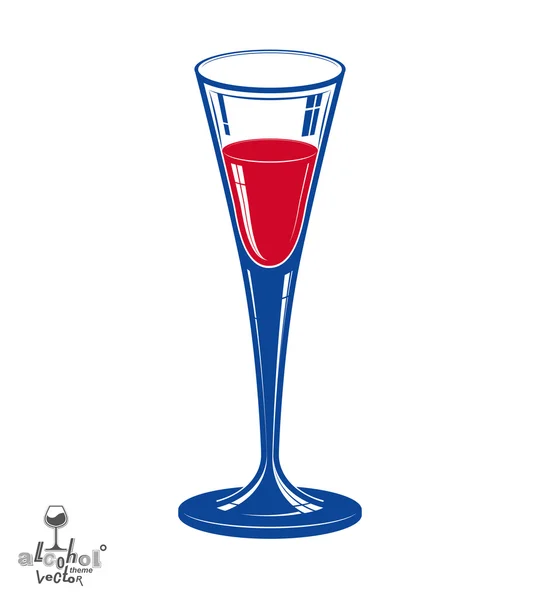 Classic champagne goblet — Stock Vector