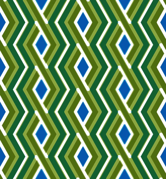 Färgglada geometriska zigzag seamless mönster — Stock vektor