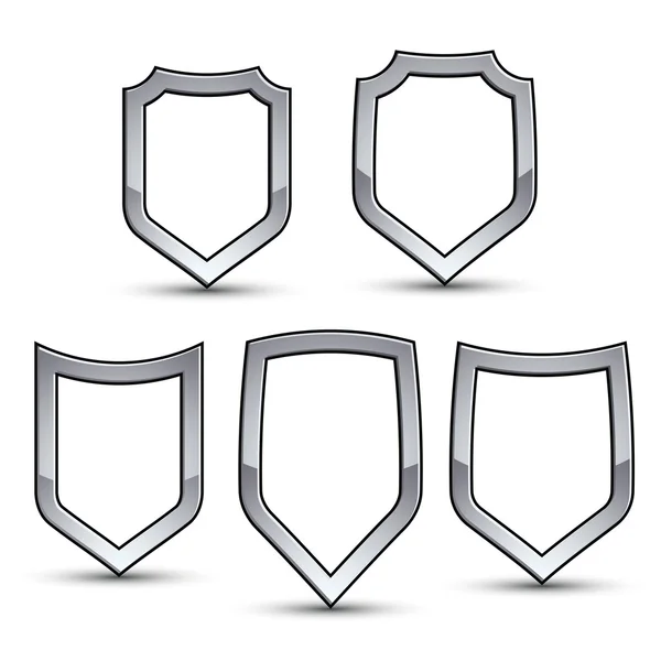 Conjunto de emblemas heráldicos — Vetor de Stock