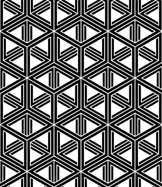 Abstract interweave geometric seamless pattern — Stock Vector