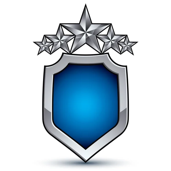 Emblema Majestoso com cinco estrelas — Vetor de Stock