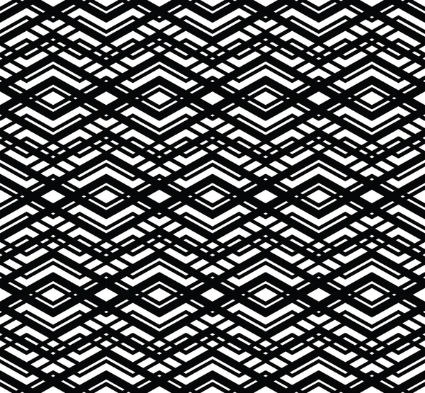 Monochrome abstract geometric seamless pattern. — Stock Vector