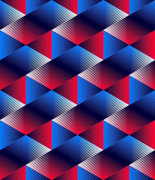 Patrón colorido continuo ilusorio — Vector de stock