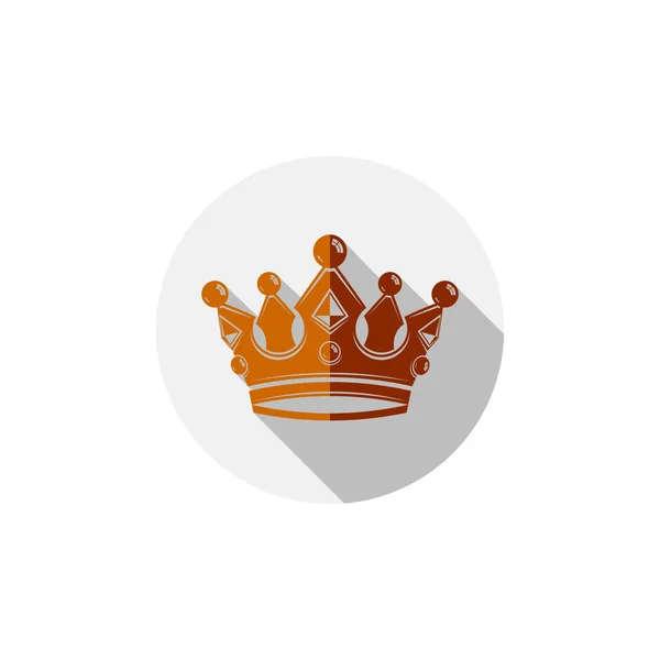 Ikona złotej korony króla — Wektor stockowy