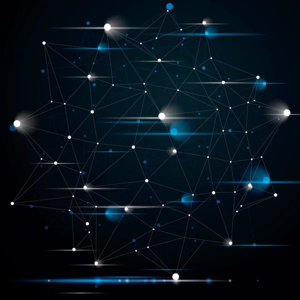 Ruimtelijke technologische contrast glans vorm — Stockvector