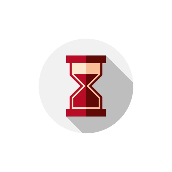 Icono de reloj de arena pasado de moda — Vector de stock