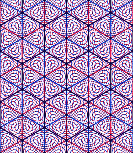 Endless colorful symmetric pattern — Stock Vector