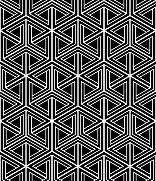 Monochrome  abstract geometric seamless pattern — Stock Vector