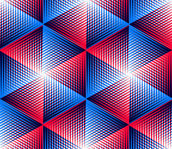 Яркий симметричный бесшовный узор
