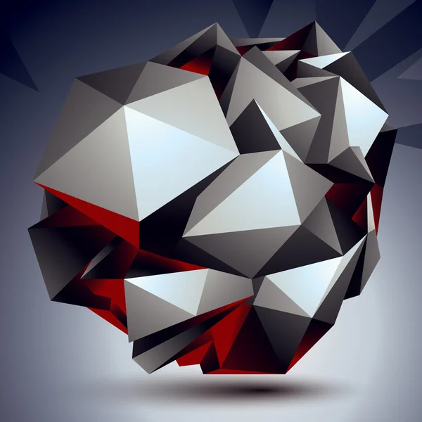 3D-moderne stijl abstract object — Stockvector