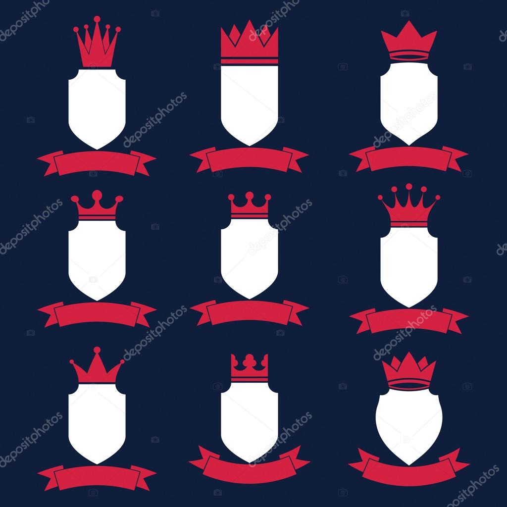 Collection of empire design elements.