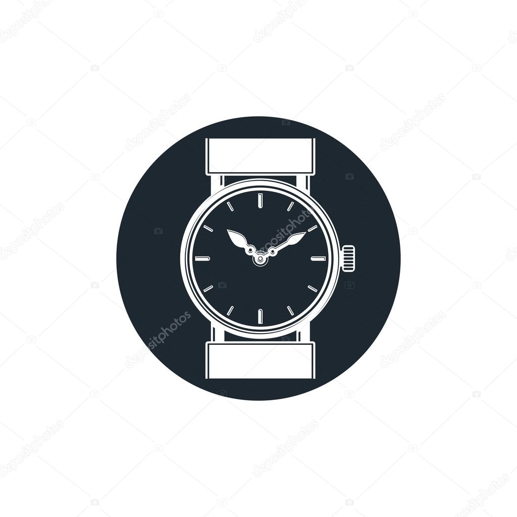 Wristwatch with dial and an hour hand