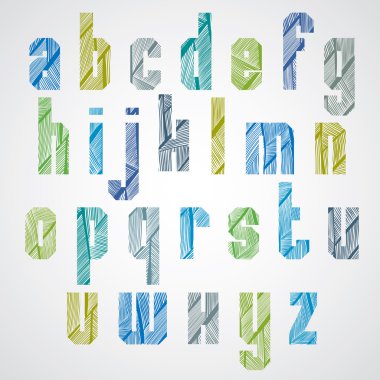 modaya uygun yazı tipi, dikdörtgen küçük harfler