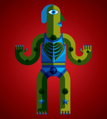 renkli geometrik avatar