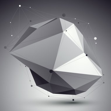 Soyut 3d yapı çokgen