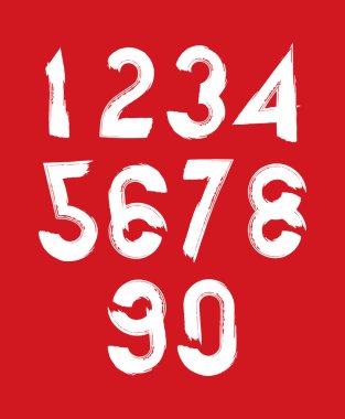 el yazısı beyaz numaraları