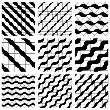 sorunsuz desenleri geometrik figürler ile