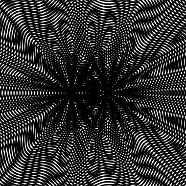 görsel efektler ile geometrik desen.