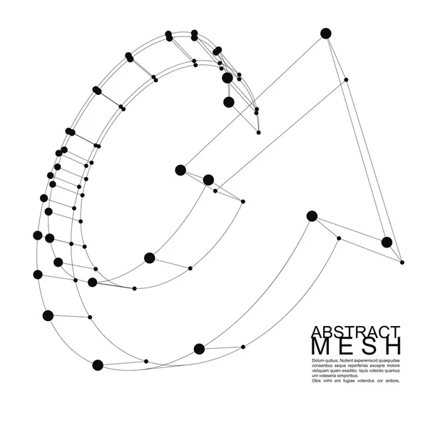 Connection and communication abstract mesh — Διανυσματικό Αρχείο