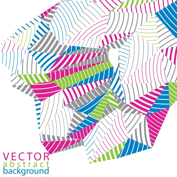 Forma tridimensional brillante — Vector de stock