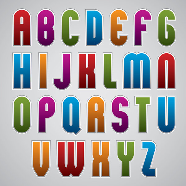 Ceometric narrow letters