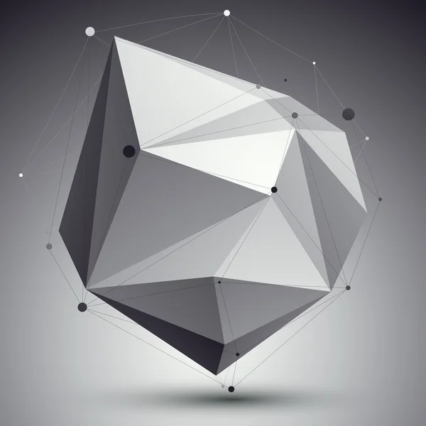 Forma triangular abstrato 3D — Vetor de Stock