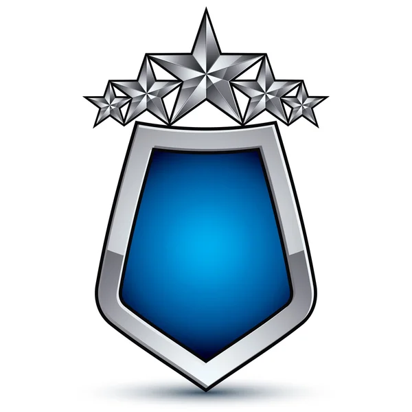 Emblema Majestoso com cinco estrelas — Vetor de Stock