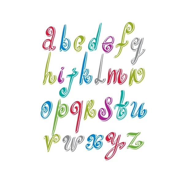 Scribble handgeschreven lettertype — Stockvector