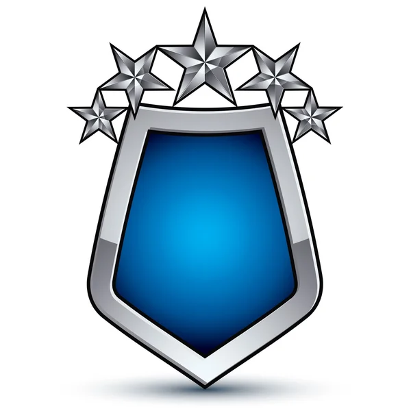 Emblema Majestoso com cinco estrelas —  Vetores de Stock