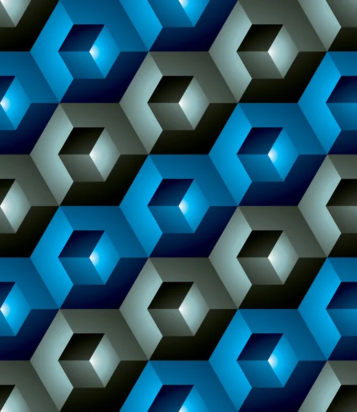立体キューブ状のパターン — ストックベクタ