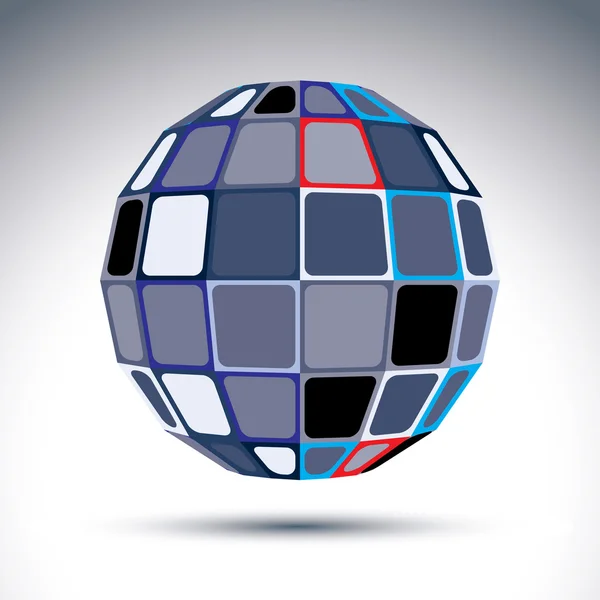 Barevný kaleidoskop koule — Stockový vektor