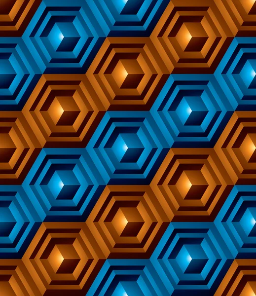 Patrón con cubos tridimensionales — Archivo Imágenes Vectoriales