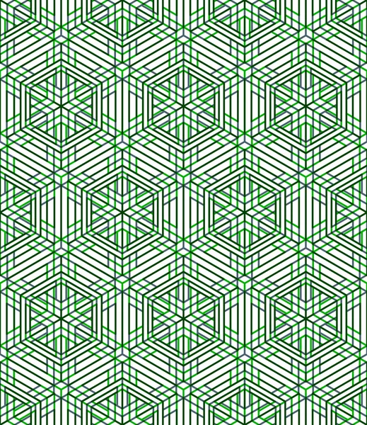 Geometrický vzor v zelené barvě — Stockový vektor