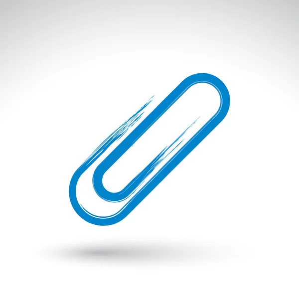 Blaues Clip-Symbol — Stockvektor