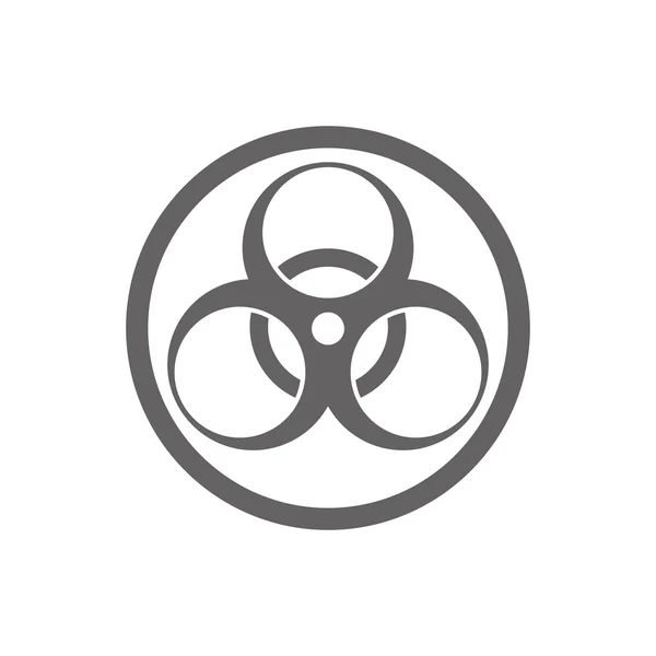 Schwarzes Biohazard-Symbol — Stockvektor