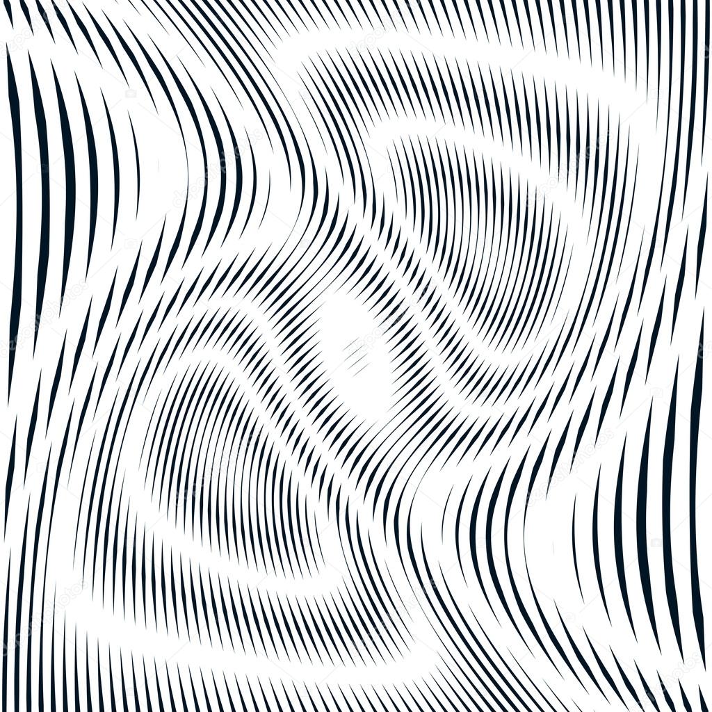 Chaotic lines creating geometric pattern
