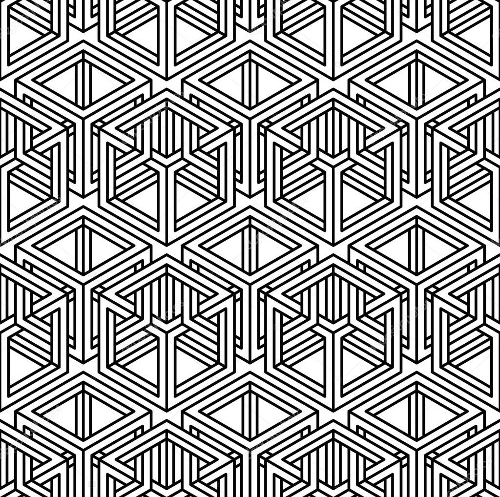 Three-dimensional repeated pattern.