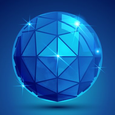 Flaşlar ile mavi Küre