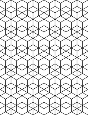 Rhythmic contrast textured endless pattern
