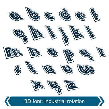Boyutlu hareket yazı tipi