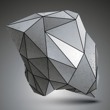 Deformed sharp metallic shaped object