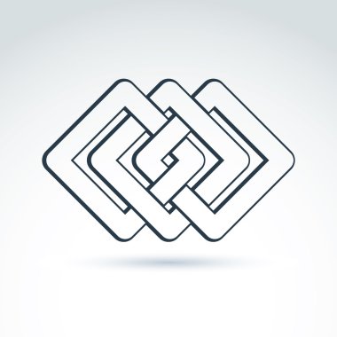 Soyut simgesini grafik tasarım öğesi.